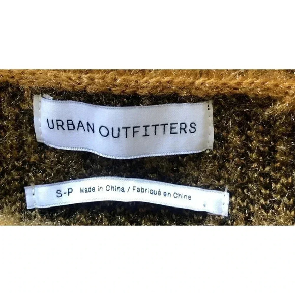 Urban Outfitter Leopard Crewneck Pullover ANIMAL Sweater Sz S Brown - Picture 6 of 6